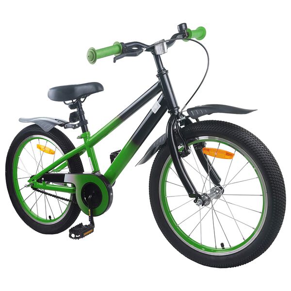 vidaXL Kinderfahrrad 22 Zoll f&uuml;r 7-12 Jahre alt Blau Schwarz