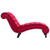 vidaXL Chaiselongue Rot Samt