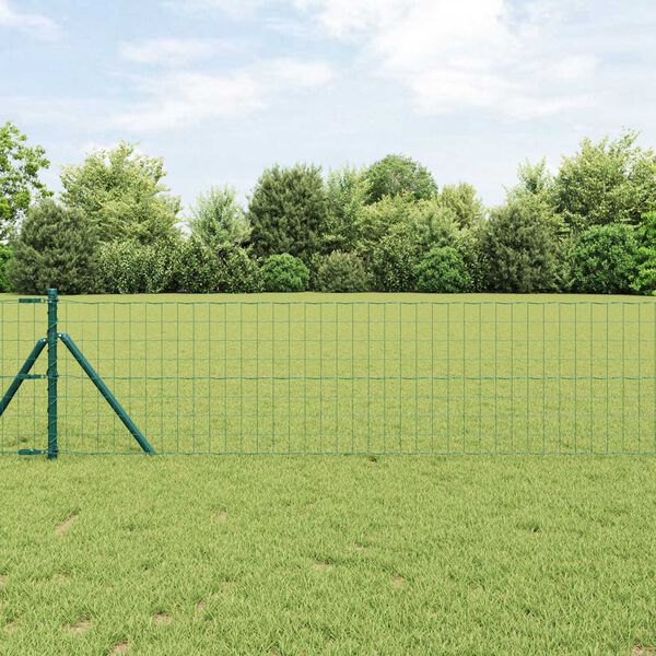 vidaXL Eurozaun Grün 0.4 x 50 m PVC-beschichtetes Eisen
