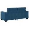 vidaXL Zweisitzer-Sofa Blau 140 cm Samt