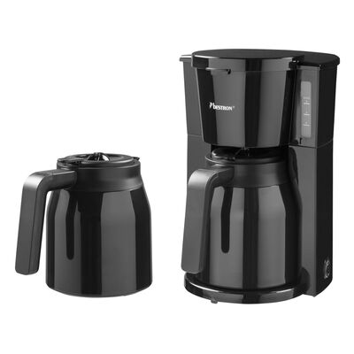 Bestron Kaffeemaschine mit 2 Thermokannen ACM900TD 900 W Schwarz