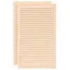 vidaXL Schrankt&uuml;ren Lamellen-Design 2 Stk. 99,3x59,4 cm Massivholz