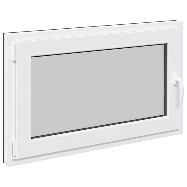 vidaXL Kellerfenster "RISOR" 100x70 cm Drehkipp DIN Links Anthrazit