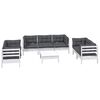 vidaXL 8-tlg. Garten-Lounge-Set mit Kissen Kiefer Massivholz