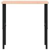 vidaXL Werkbank 100x60x(73-99,5) cm Massivholz Buche Rechteckig