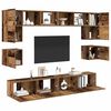 vidaXL TV-Schrankset Wandmontiert 8 pcs Altholz Holzwerkstoff