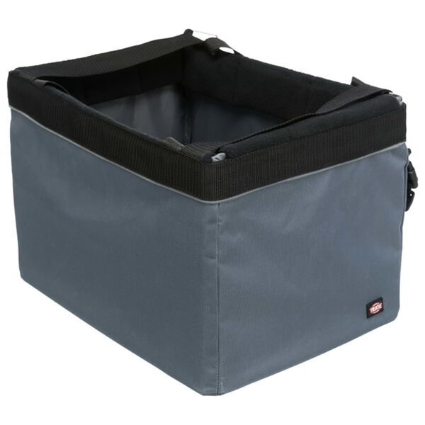 TRIXIE Fahrradkorb Vorne für Haustiere 38x25x25 cm Grau