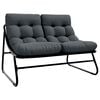 vidaXL gartenm&ouml;bel Schwarz 110 x 81 x 71 cm Pulverbeschichteter Stahl