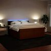 vidaXL Boxspringbett mit Matratze Rosa 180x200 cm Samt