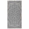 vidaXL Outdoor-Teppich Flachgewebe 80x150 cm Blaues Muster