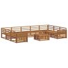 vidaXL Sofagarnituren 10 pcs Natur Massivholz Akazie