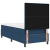 vidaXL Boxspringbett mit Matratze mit Kopfteil Blau 80 x 200 cm Stoff
