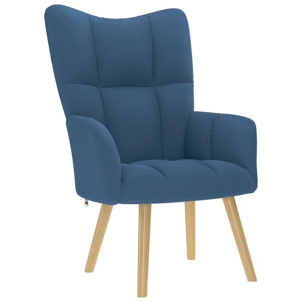 vidaXL Relaxsessel Blau Stoff