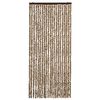 vidaXL Insektenschutz-Vorhang Beige und Braun 90x220 cm Chenille