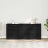 vidaXL Sideboard Schwarz Eichen-Optik 160 x 33 x 70 cm Holzwerkstoff