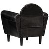 vidaXL Sessel Schwarz 77 x 65 x 79 cm Echtleder