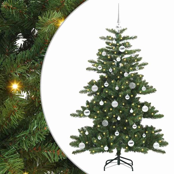 vidaXL K&uuml;nstlicher klappbarer Weihnachtsbaum mit 150 LEDs 150 cm PVC