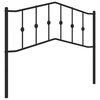 vidaXL Ersatz-Kopfteil Metall Schwarz 107 cm