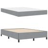vidaXL Boxspringbett Hellgrau 140 x 200 cm Stoff