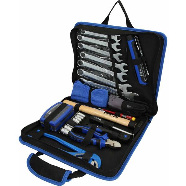 BRILLIANT TOOLS Werkzeugsatz in Ledertasche 64-tlg. Stahl