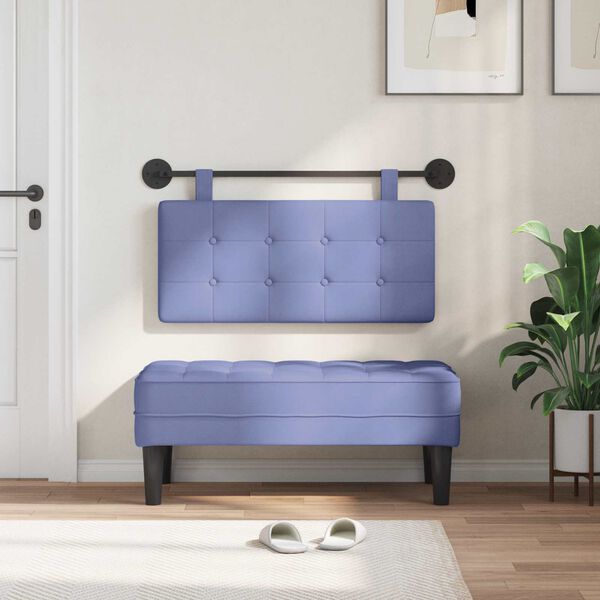 vidaXL H&auml;ngevorderseite Wandmontiert Jeans blau 100 x 55 x 5 cm Stoff