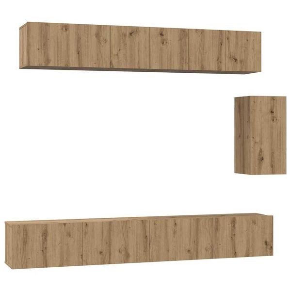vidaXL TV-Schrank-Set 6 pcs Artisan-Eiche 100 x 30 x 30 cm