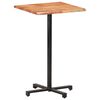 vidaXL Bartisch mit Baumkanten 60x60x110 cm Akazie Massivholz