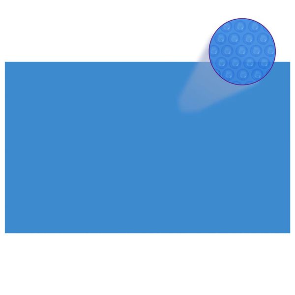 vidaXL Rechteckige Poolabdeckung 500x300 cm PE Blau