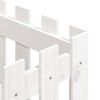 vidaXL Pflanzk&uuml;bel Lattenzaun-Design Wei&szlig; 40x40x40cm Massivholz Kiefer