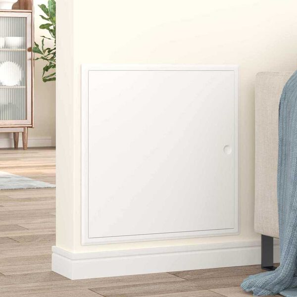 vidaXL Zugangsklappe Wei&szlig; 63 x 33 x 3 cm Stahl