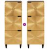 vidaXL Seitenschrank mit Speicher Schwarz und Gold 40 x 33,5 x 110 cm