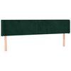 vidaXL Kopfteil mit Ohren Dunkelgr&uuml;n 163x16x78/88 cm Samt