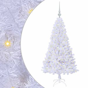 vidaXL K&uuml;nstlicher Weihnachtsbaum Wei&szlig; 120 cm PVC und Stahl
