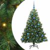 vidaXL Künstlicher Weihnachtsbaum mit 150 LEDs Grün 150 cm PE und PVC