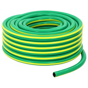 vidaXL Gartenschlauch 5-lagig Gr&uuml;n und Gelb 12 mm PVC