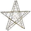 vidaXL 3D-Weihnachtsstern 120 LEDs Warmes Wei&szlig; 55 x 53,5 x 10 cm