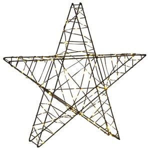 vidaXL 3D-Weihnachtsstern 120 LEDs Warmes Wei&szlig; 55 x 53,5 x 10 cm