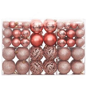 vidaXL Weihnachtskugeln 100 Stk. Rosa und Rose 3 / 4 / 6 cm