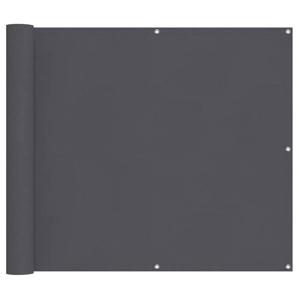 vidaXL Balkon-Sichtschutz Anthrazit 90x500 cm Oxford-Gewebe