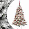 vidaXL K&uuml;nstlicher Weihnachtsbaum mit Kugel 120 cm 150 LEDs