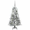 vidaXL K&uuml;nstlicher klappbarer Weihnachtsbaum Wei&szlig; 120 cm PE und PVC