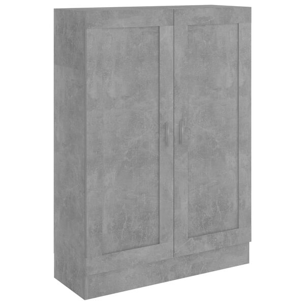 vidaXL Bücherschrank Betongrau 82,5x30,5x115 cm Holzwerkstoff