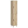 vidaXL Schrankset 2 pcs Sonoma-Eiche 33 x 34,5 x 89,5 cm Holzwerkstoff