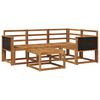 vidaXL Outdoor-Sofagarnitur 5 pcs Natur Massivholz Akazie