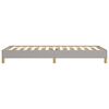 vidaXL Bettgestell ohne Matratze Hellgrau 80x200 cm Stoff