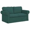 vidaXL Sofa 2 pcs Dunkelgr&uuml;n