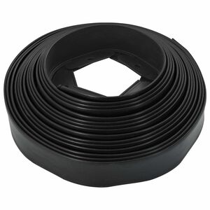 vidaXL Rasenkanten Schwarz 5000 x 4 x 5 cm Kunststoff