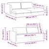 vidaXL Boden-Sofa-Bett 200cm Creme Samt