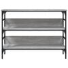 vidaXL Konsolentisch Grau Sonoma 100x32x75 cm Holzwerkstoff