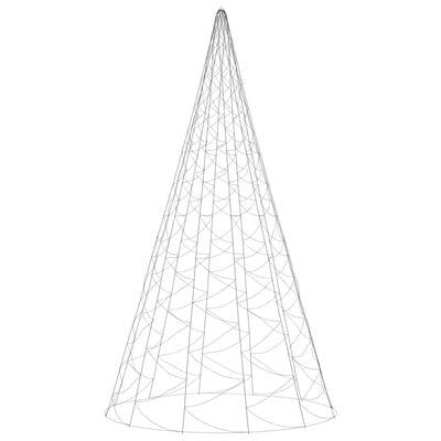 vidaXL LED-Weihnachtsbaum für Fahnenmast Blau 3000 LEDs 800 cm